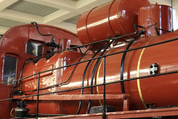 Detalles de la vieja locomotora — Foto de Stock