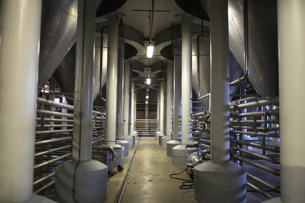 Departamento de fermentação da cervejaria — Fotografia de Stock