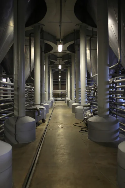 Interior of fermentation department — Stock Photo, Image