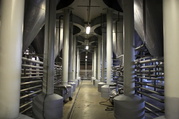 Fermentation department of brewery — Stock Photo, Image