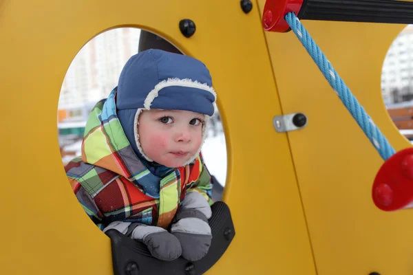 Boy at playground — Stock Photo, Image