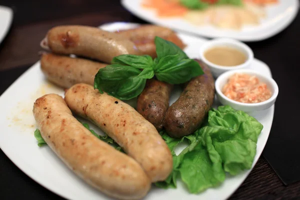 Grilled sausages — Stock Photo, Image