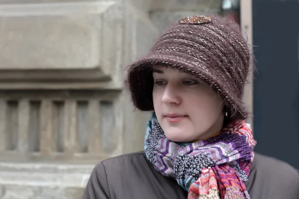 Tourist in spring Prague — Stock Photo, Image