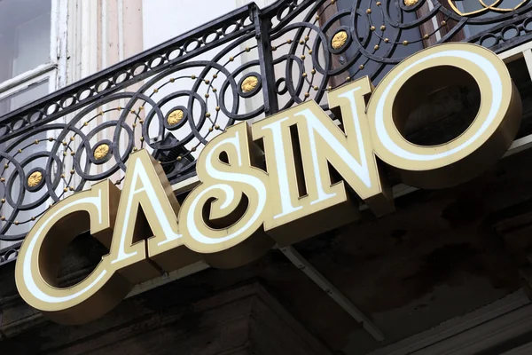 Casino uithangbord — Stockfoto