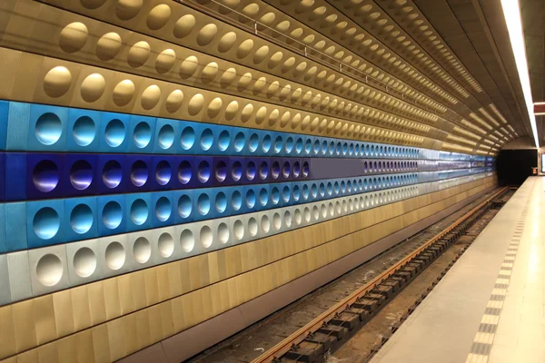 Uitzicht op metrostation — Stockfoto