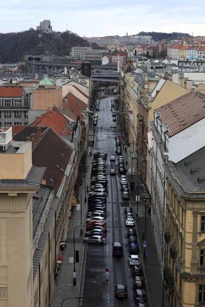 Hybernska street in Praag — Stockfoto