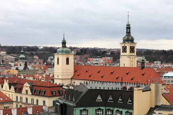 Towers of St Salvator's and St James churches — Stock Photo, Image