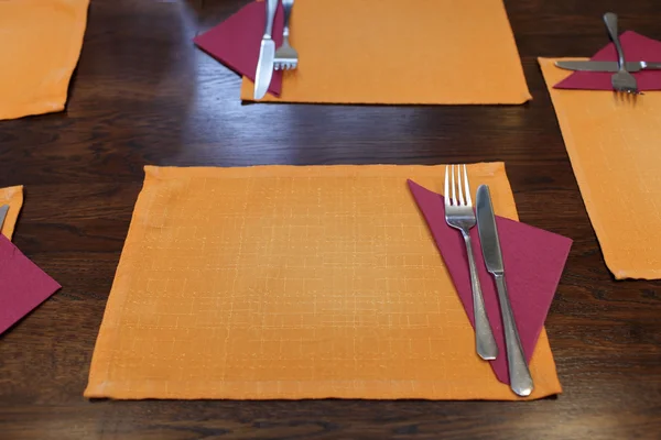 Orange napkin — Stock Photo, Image