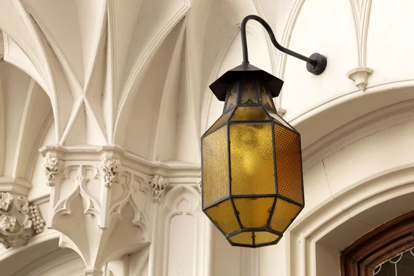 Details voor gele wandlamp — Stockfoto