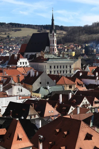 Utsikt över st. vitus kyrkan — Stockfoto