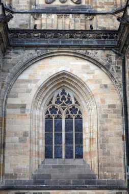 Ayrıntılar pencere st. vitus Katedrali