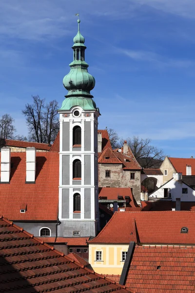 Cesky krumlov st. jost kilisede ayrıntılarını — Stok fotoğraf