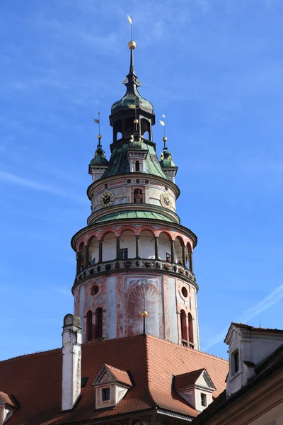 Torre de Castelo de Cesky Krumlov — Fotografia de Stock