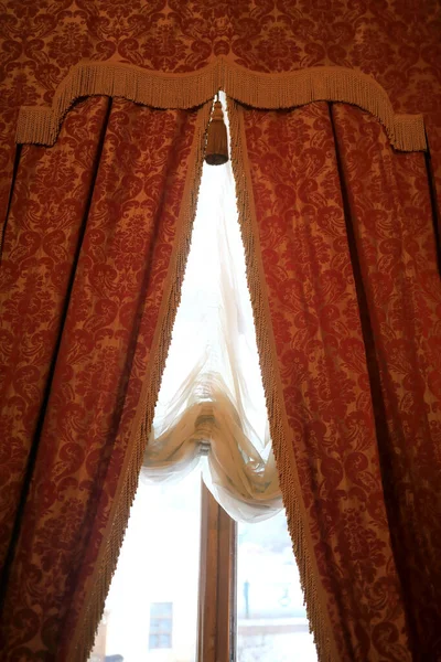 Details Window Curtain Palace — Stock Photo, Image