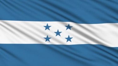 bir kumaş gerçek yapısı ile Honduras bayrağı