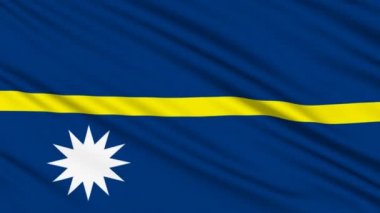 Nauru bayrakla bir kumaş'ın gerçek yapısını