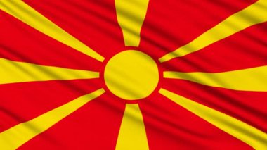 Makedonya bayrakla bir kumaş'ın gerçek yapısını