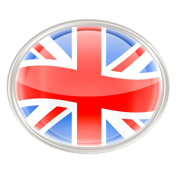 United Kingdom Flag Icon, isolated on white background — Stock Photo, Image