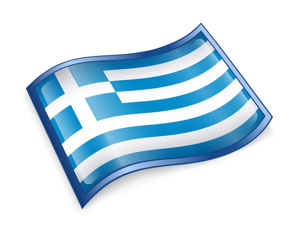 Greece Flag Icon — Stock Photo, Image