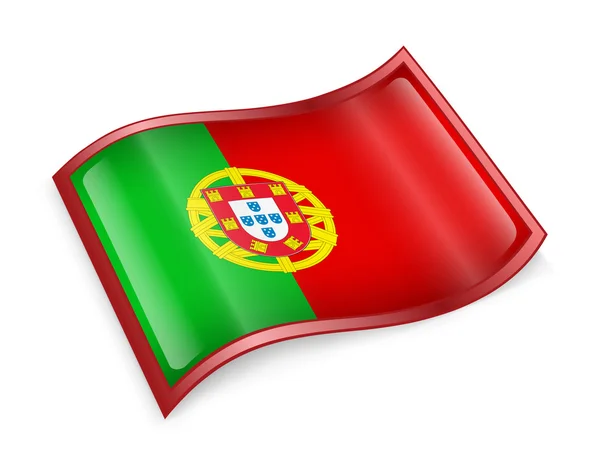 Значок прапорця Португалії — стокове фото