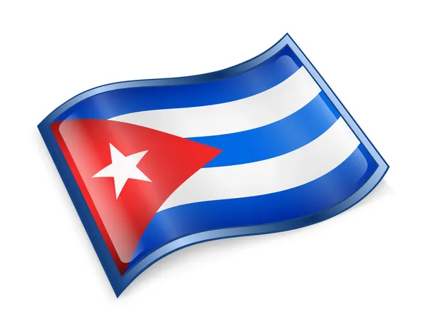 Icono bandera de Cuba — Foto de Stock