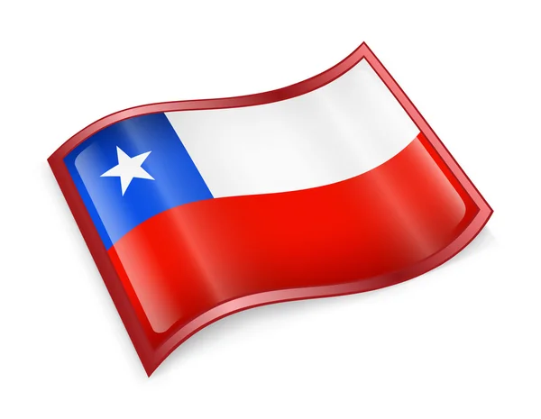 Ícone de bandeira do Chile — Fotografia de Stock