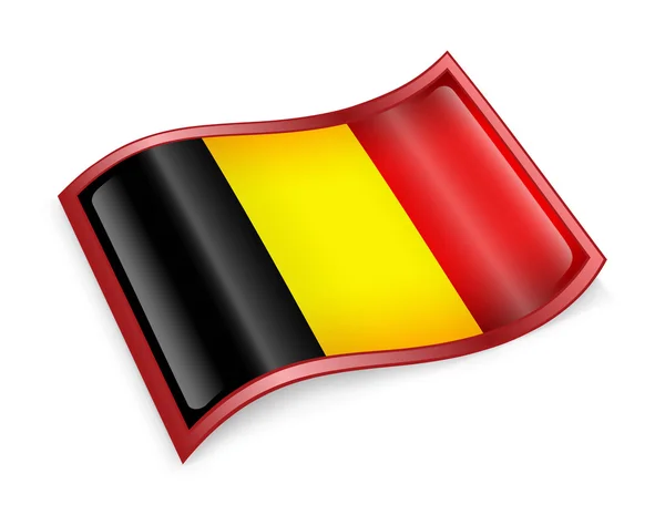 Het pictogram van de vlag van België — Stockfoto