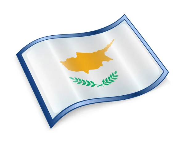 塞浦路斯国旗图标 — 图库照片