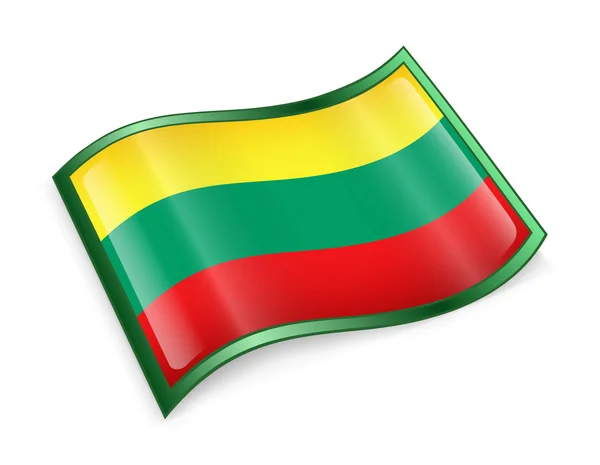 Ikona příznaku Litva — Stock fotografie
