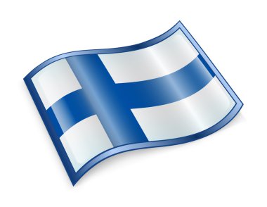 Finlandiya bayrak simgesi.