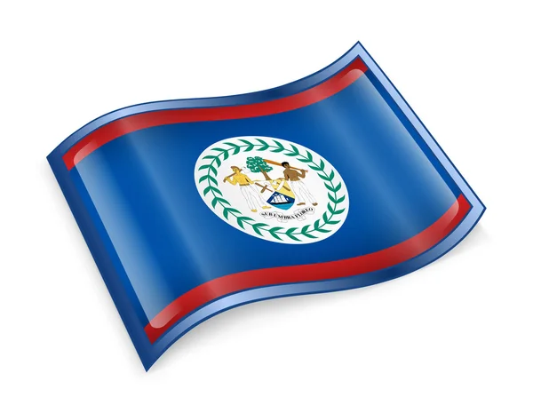 Het pictogram van de vlag van Belize. — Stockfoto