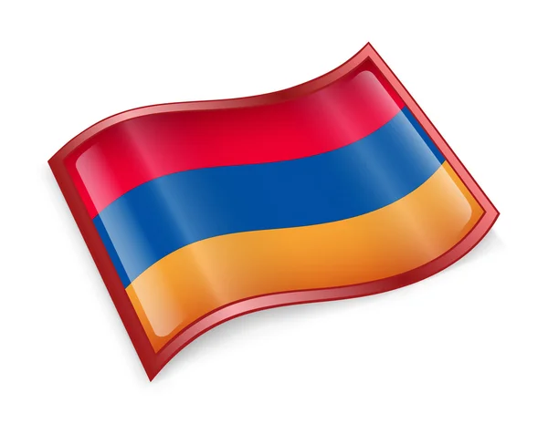 Armenien flaggikonen. — Stockfoto