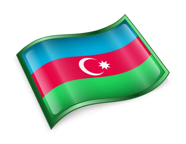Azerbaijan Flag icon. — Stock Photo, Image