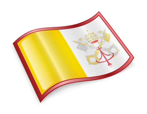 Ikonę flagi Watykanu. — Zdjęcie stockowe