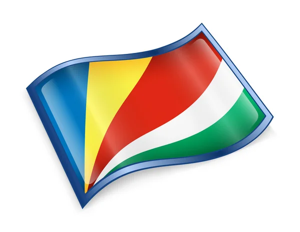 Icono de bandera de Seychelles . — Foto de Stock