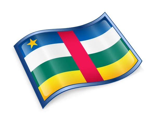 Central African Republic Flag icon. — Stock Photo, Image