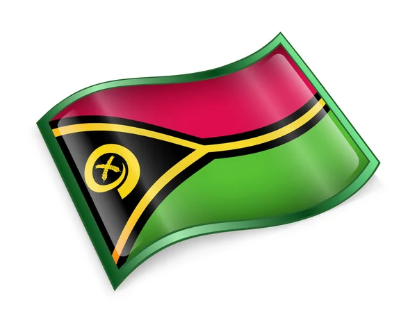 Ícone de bandeira vanuatu . — Fotografia de Stock