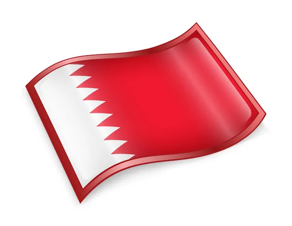 Bahraini Flag icon. — Stock Photo, Image