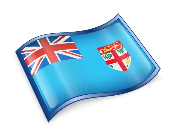 Fiji flaggikonen. — Stockfoto