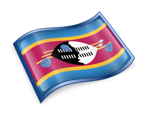 Swaziland flaggikonen. — Stockfoto