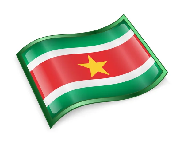 Suriname flag icon. — Stock Photo, Image