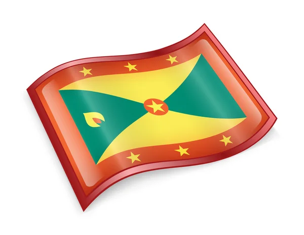 Het pictogram van de vlag van Grenada. — Stockfoto