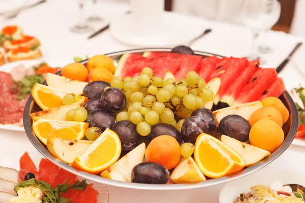 Food at a wedding party — Stock Photo, Image