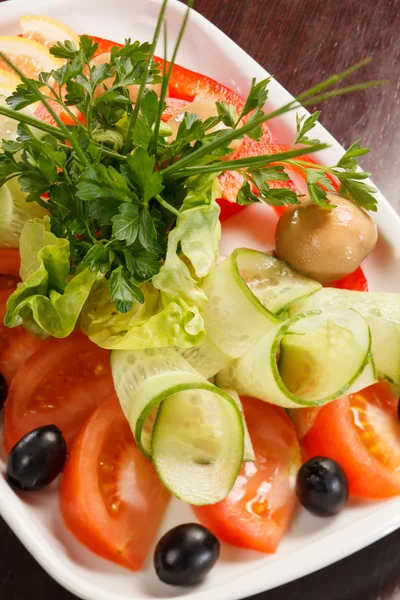 Salada de legumes frescos — Fotografia de Stock