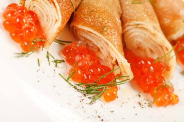 havyar ile Pancakes