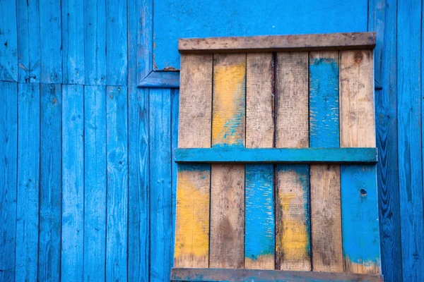 Tablero de madera azul — Foto de Stock