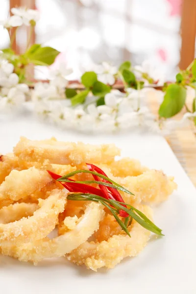 Fried Calamari Rings — Stock Photo, Image