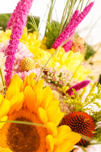 Boeket van kleurrijke bloemen — Stockfoto