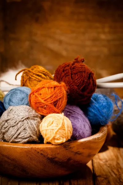 Wool knitting — Stock Photo, Image