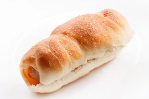 Sausage in the dough — Stock Photo, Image